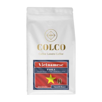 VIETNAMESE Single Origin Coffee, G1 Robusta Smooth Roast, Hand Roasted, Gound Espresso (500g Resealable Bag)