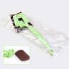 2 PCS Comfortable Grip Long Handled Washing Brush, Indoor Kitchen Push Broom Scrubbing Brush Sink Cleaning Emery Cloth Brush(Green, Emery) view 2