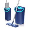 FURUIWUFENG mop Flat Squeeze Mop with Bucket 360 Degree Rotation Free Hand Washing Floor Cleaning Mop Microfiber Mat for Wet and Dry window cleaning kit (Color : DR-BHW129) view 1