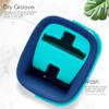 FURUIWUFENG mop Flat Squeeze Mop with Bucket 360 Degree Rotation Free Hand Washing Floor Cleaning Mop Microfiber Mat for Wet and Dry window cleaning kit (Color : DR-BHW129) view 3