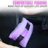 BNRendles Hysterectomy Seatbelt Pillow for Post Surgery, Hysterectomy Recovery Must Have, Abdominal Pillows with Ice/Hot Pocket Tummy Tuck Cushions Seat Belt Padding Protectors, Minky Dot Lavender view 3