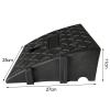 A/A Portable Lightweight Curb Ramps, Heavy Duty Plastic Threshold Ramp Kit,Rubber Threshold Ramp For Driveways,Car, Truck,mobility Scooters,wheelchair (Size A:black-25x27x11CM) view 3