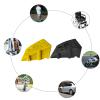 A/A Portable Lightweight Curb Ramps, Heavy Duty Plastic Threshold Ramp Kit,Rubber Threshold Ramp For Driveways,Car, Truck,mobility Scooters,wheelchair (Size A:black-25x27x11CM) view 4