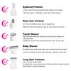 Electric Razor for Women Removal for Body Nose Hair Trimmer Face Shavers Eyebrow Legs Armpit Bikini Area Pubic Underarms Painless Rechargeable Portable 5 in 1 Womens Razors Set view 4