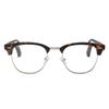 2SeeLife Premium Half Rim Reading Glasses Women & Men - Fits all Face Shapes, Metal & Sturdy Readers, Spring Hinges, Brown Tortoise, +1.25