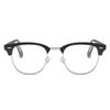 2SeeLife Premium Half Rim Reading Glasses Women & Men - Fits all Face Shapes, Metal & Sturdy Readers, Spring Hinges, Matte Black, +3.00