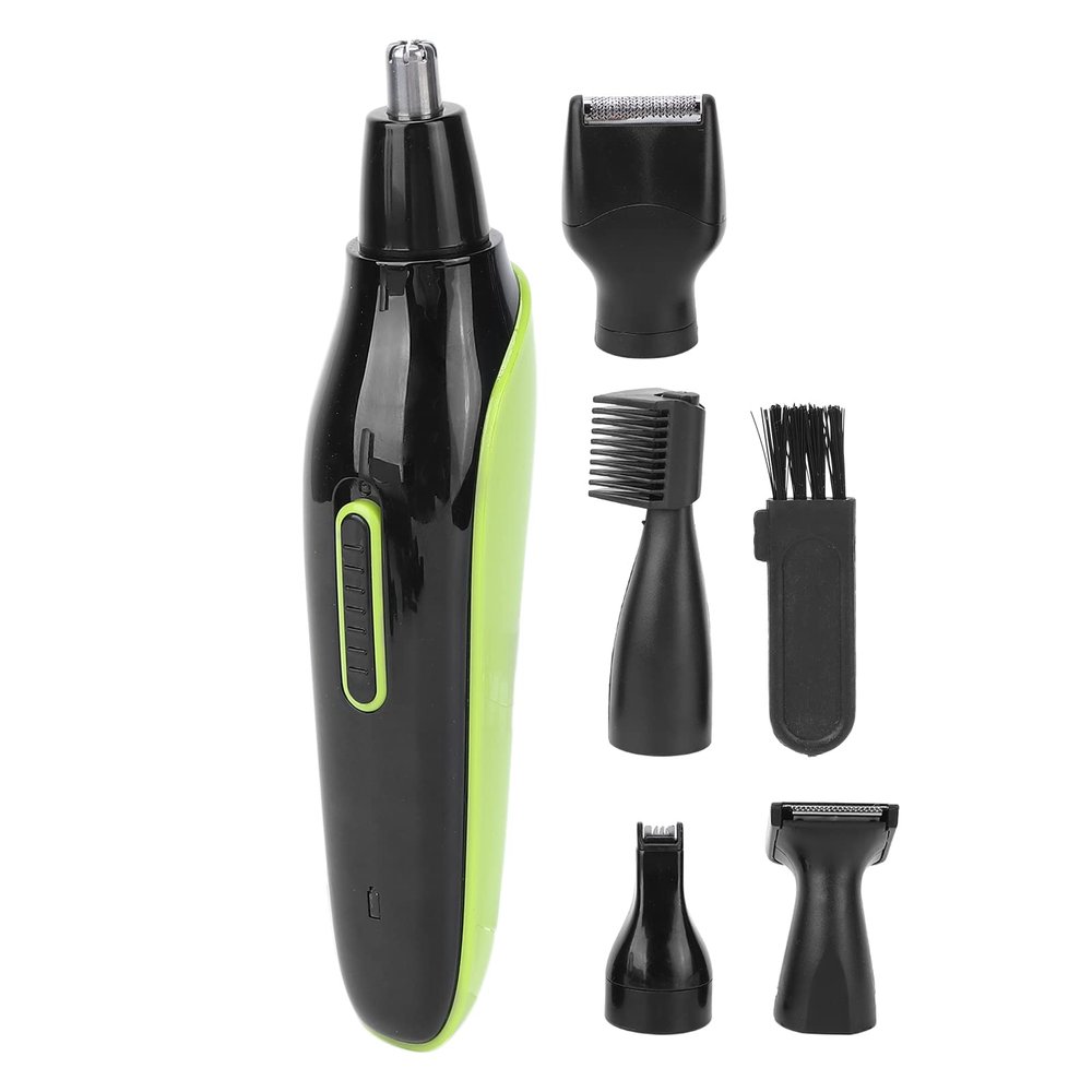 Electric Nose Hair Trimmer, Small USB 5 in 1 Silent Washed Detached Blade Head Ear Hair Trimmer with High Speed Motor for Women for Men for Home