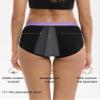 INNERSY Period Pants Black Menstrual Knickers Light Flow Leak Proof Underwear Hipster Panties 3 Pack(18, Colourful Black) view 4