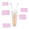 Agatige Electric Threading Epilator,Handheld Body Facial Hair Remover Physical Threader Hair Removal Tool for Face Arm Leg(Gold) view 3