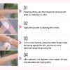 Agatige Electric Threading Epilator,Handheld Body Facial Hair Remover Physical Threader Hair Removal Tool for Face Arm Leg(Gold) view 4