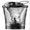 FANS-ONE Electric Shaker Bottle, Premium Electric Protein Shaker Blender Bottle Made of BPA Free, 24 OZ Gymix Protein Powder Shake Mixer Cup for Pre Workout(Black),22 oz view 1