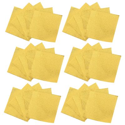 Angoily 500pcs Aluminium Foil Wrappers for Candy Gold Foil Paper Wrapping Sheets for Chocolate Packaging and Party Favors
