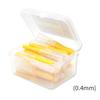 40pcs Interdental Brush Ultra Fine Toothpick Soft Head Fine interdental Toothpick Floss Stick Tooth Floss Head Toothpick Cleaning Tool (Yellow & 0.4mm) view 4