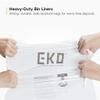 EKO 50-90 Litre Drawstring Bin Bags, Heavy Duty Kitchen Bin Liners for Large Recycling Bins, Leakproof and Tear-Resistant for Waste & Recycling, Unscented Food Waste Bags, 10 Count, Code G, White view 2