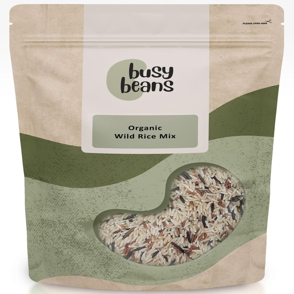 Organic Wild Rice Mix - Certified Organic - by Busy Beans Organic (500g)