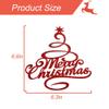 Merry Christmas Cake Topper Red Glitter Christmas Tree Topper Xmas Holiday Cake Picks for Christmas Party Birthday Wedding Decorations By GotGala view 2