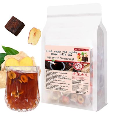 Black sugar red jujube ginger silk tea 300g (12g25packets) Ginger flavor Jujube tea