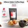 Si Sogno MILANO Freshly Ground Coffee Bags, Italian Artisanal Coffee, Premium Italian Blend, Rich and Smooth (Resealable Pouch of 35 Eco-Friendly Coffee Bags) view 4