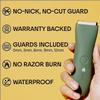 Meridian - The Starter Package - Electric Body & Pubic Hair Trimmer Set with 1 Replacement Blade - Cordless, Waterproof, Rechargeable - for Men and Women - Easy & Pain-Free Grooming Kit - Sage view 2