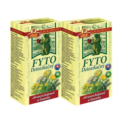 Detox Herbal Tea: Cleansing, Immunity, Intestinal Health, Kidneys, Bladder, Liver (2 Packs, 40 Tea Bags, 80g)