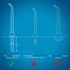 Replacement Tips for Waterpik Water Flosser (2 Classic Jet Tips & 2 Orthodontic Tips & 2 Plaque Seeker Tips) view 2