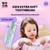 WOOM Kids Extra Soft Toothbrush Extra Soft Children's Toothbrush 2-6 Years (Yellow) view 2