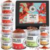 Nature Kitchen Around The World Gourmet Seasoning Gift Set 9 Spice Pots Perfect for At Home Friends and Family dining. Thai, Mexican, Piri Piri, Greek, Shawarma, Italian view 1