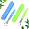 2-Pack Tongue Scraper Cleaner for Adults & Kids Pack with Travel Case Medical Grade Stainless Steel Tongue Brush Set, Oral Self Care for Bad Breath view 1