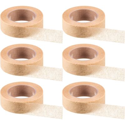 6 Rolls Flexible Skin Tape Breathable Nose Tape Self Adhesive Gauze for Wound Injuries Swelling Sports, Beige(0.5 in x 10 Yd)