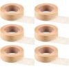 6 Rolls Flexible Skin Tape Breathable Nose Tape Self Adhesive Gauze for Wound Injuries Swelling Sports, Beige(0.5 in x 10 Yd) view 1