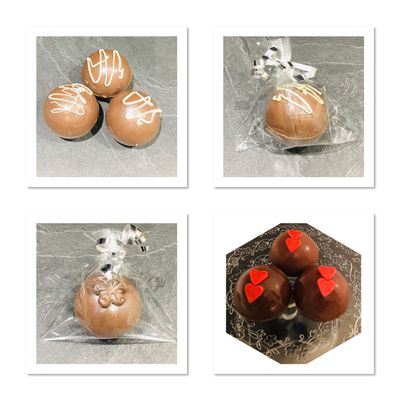 Hot chocolate Bombs with marshmallows inside (large) x 3 - Christmas stocking filler