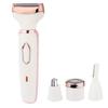 4-in-1 Painless Electric Razor Bikini Trimmer Women Body Hair Removal for Beard Eyebrows Beard Arms Legs Hair Clipper