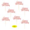 Arthsdite 24pcs Happy Birthday Cupcake Toppers Pre-Assembled Rose Gold Glitter Cake Food Fruit Picks for Celebrating Birthday Party Decoration Supplies view 2
