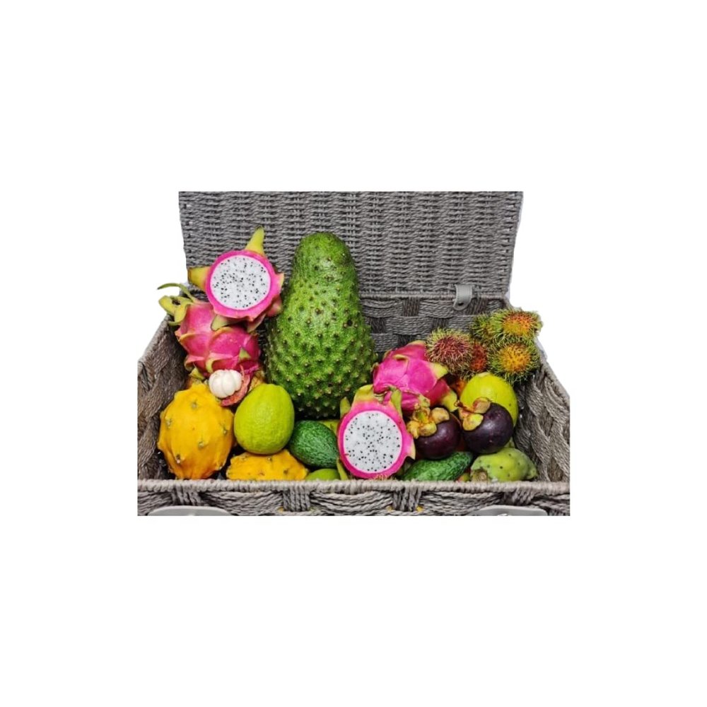 London Grocery Luxury Soursop Exotic & Tropical Fruits Hamper | 6 Kinds of Premium Fresh Exotic Fruits | Gourmet Gift Box | Fresh & Chilled Delivery