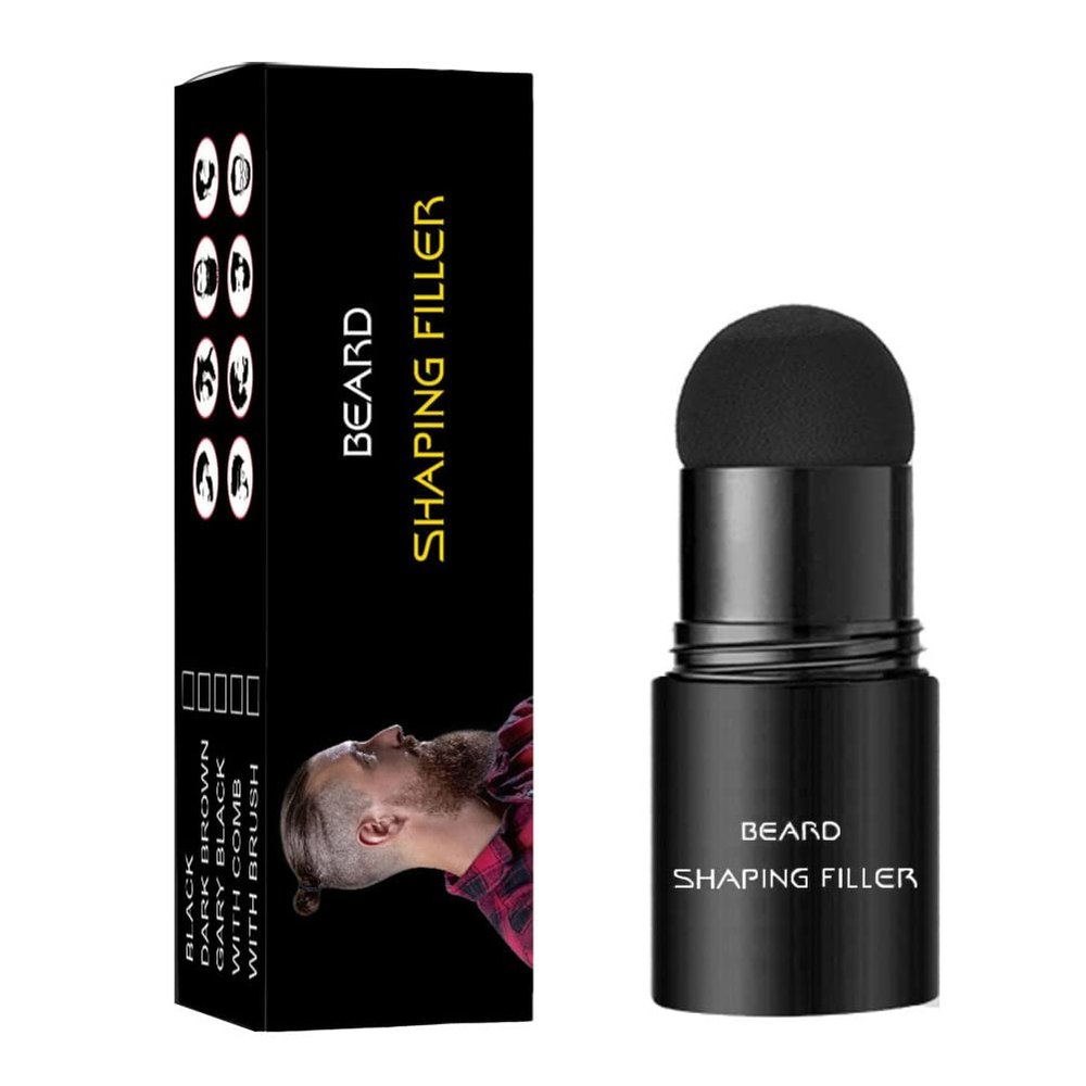 Lurrose Man Beard Shaper Filler Stick for Beard Grooming Kit Shaping Concealer Random Style