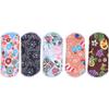 5 Pack Reusable Menstrual Pad, Waterproof Bamboo Charcoal Fiber Cloth Washable Women Sanitary Pad (6.5 x 6.5in) - More Comfortable, Economical and Ecological(#2) view 1