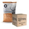 Listers - Steak, Ale & Caramelised Onions - Crisps Multipack, Multipack Crisps, Crisps Share Bag with Steak Seasoning, Crisps Bulk - Vegetarian Potato Snacks - 40g x 25 view 1