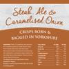 Listers - Steak, Ale & Caramelised Onions - Crisps Multipack, Multipack Crisps, Crisps Share Bag with Steak Seasoning, Crisps Bulk - Vegetarian Potato Snacks - 40g x 25 view 2