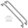 24 Inch Anti Slip Shower Grab Bar 1.25" Diameter, YuanDe 2 Pack Stainless Steel Bath Grab Bar, Knurled Bathroom Safety Rail, Shower Handrail Support, Handicap Elderly Injury Balance Assist Handles view 1