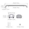 24 Inch Anti Slip Shower Grab Bar 1.25" Diameter, YuanDe 2 Pack Stainless Steel Bath Grab Bar, Knurled Bathroom Safety Rail, Shower Handrail Support, Handicap Elderly Injury Balance Assist Handles view 2