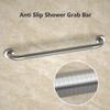 24 Inch Anti Slip Shower Grab Bar 1.25" Diameter, YuanDe 2 Pack Stainless Steel Bath Grab Bar, Knurled Bathroom Safety Rail, Shower Handrail Support, Handicap Elderly Injury Balance Assist Handles view 3