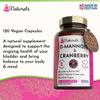 120 D-Mannose and Cranberry Capsules - (2 Months Supply) 1000mg Extract Per Serving - UK Made Vegan Supplement (Not Tablets) - High Strength Natural UTI Support for Women & Men view 2