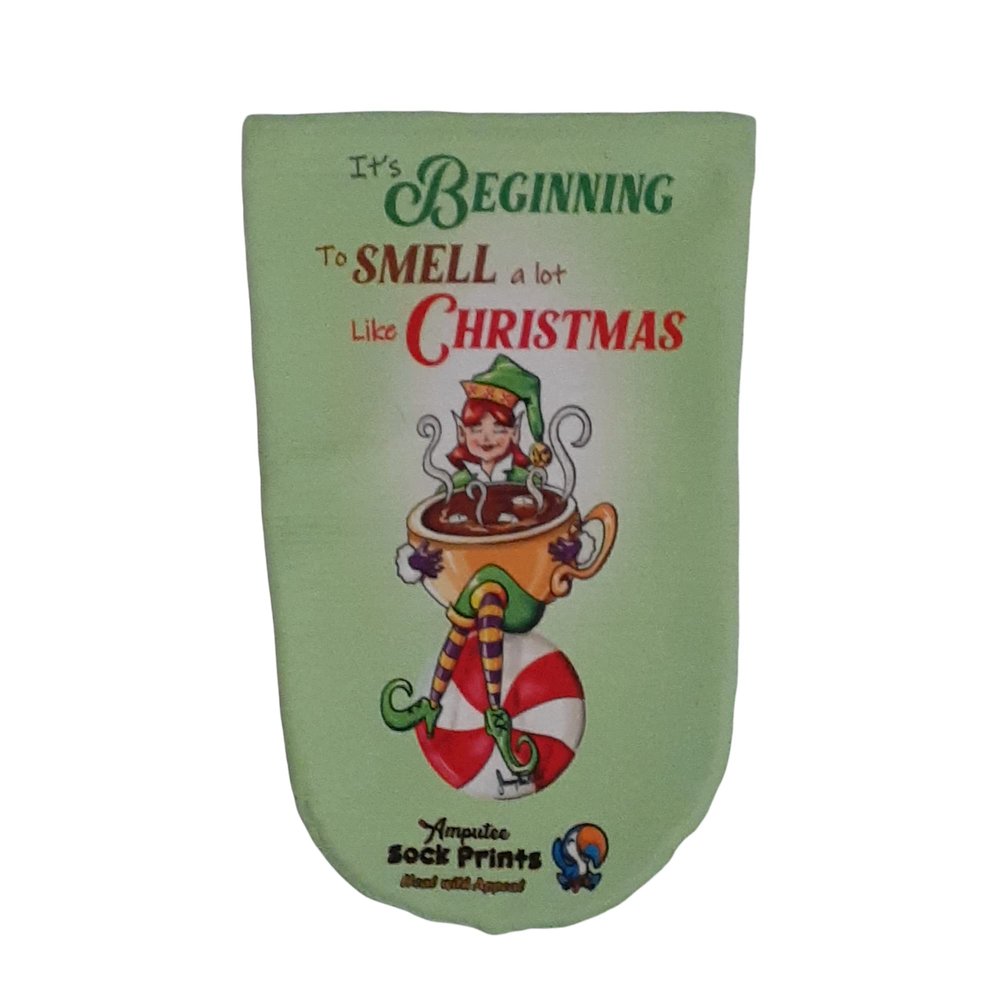 Amputee Sock"Its Beginning to Smell a Lot Like Christmas lghtgren V2"
