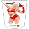 Amputee Sock"Christmas Tattoo Gal V1" view 1