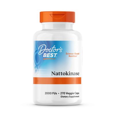 Doctor's Best, Nattokinase, 2,000 FU, 270 Vegan Capsules, Lab Tested, Gluten Free, Vegetarian