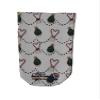 Amputee Sock"Christmas Candy Cane Hearts" view 1