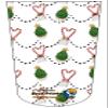 Amputee Sock"Christmas Candy Cane Hearts" view 4