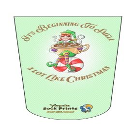 Amputee Sock"Its Beginning to Smell a Lot Like Christmas lghtgren V1"