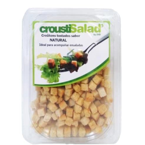 CROUSTISALAD' - TOASTED CROTONS 8X8 NATURAL PACK 6 X 85GR.