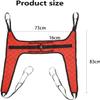 FSUHHIAD Patient Lift Sling - Commode Medical Transfer for Shower Bath, U Sling for Toileting, Elderly Bariatric - Divided U Slings, XS view 2